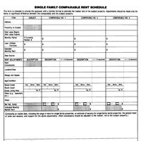 Rental Survey Appraisal Form 1007