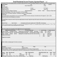 Two-to-Four Unit Residential Appraisal Report Form 1025