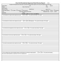 Appraisal Desk Review Form (1033)