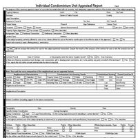 Condominium Appraisal Report Form 1073