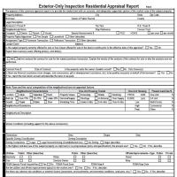 Exterior Appraisal Report Form (2055)